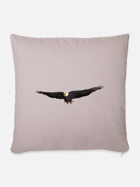 Seeadler Greifvogel Adler - Sofakissenbezug 45 x 45 cm - helles Taupe