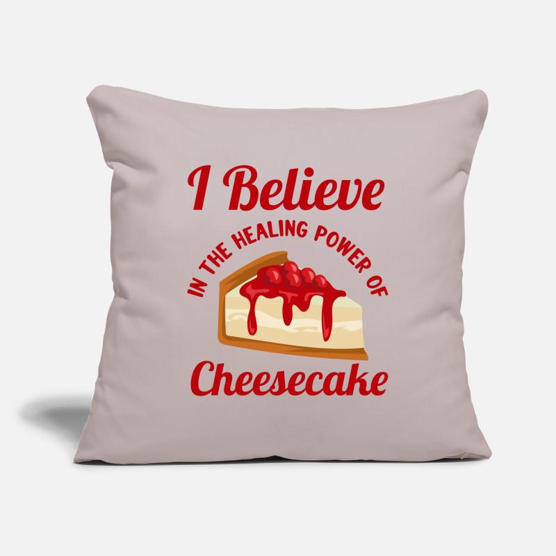 Cheesecae guérison Housse de coussin décorative 45 x 45 cm
