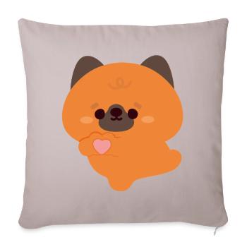 Love German Shepherd - Sofa pillowcase 17,3'' x 17,3'' (45 x 45 cm) - light taupe - Front