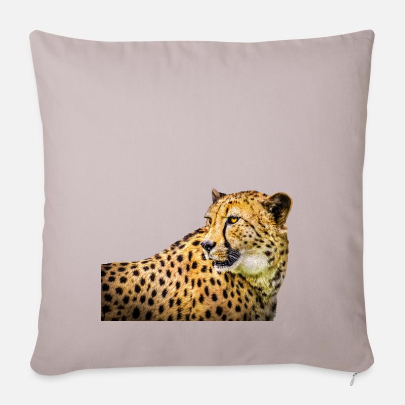 Gepard - Sofakissenbezug 45 x 45 cm - helles Taupe