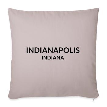 Indianapolis Indiana USA - Sofa pillowcase 17,3'' x 17,3'' (45 x 45 cm) - light taupe - Front