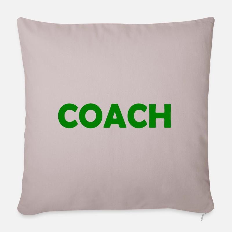 Coach - Sofakissenbezug 45 x 45 cm - helles Taupe