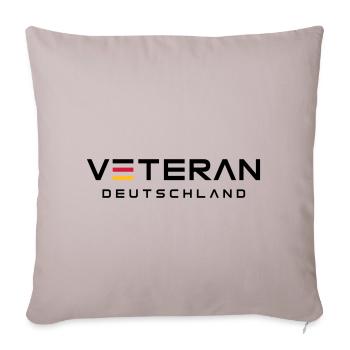Veteran Deutschland Logo - Sofakissenbezug 45 x 45 cm - helles Taupe - Vorne