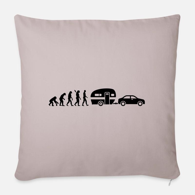 Caravane - Housse de coussin décorative 45 x 45 cm - taupe clair