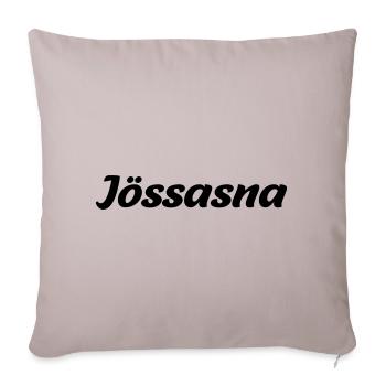 Jössasna - österreichischer Dialekt - Sofakissenbezug 45 x 45 cm - helles Taupe - Vorne
