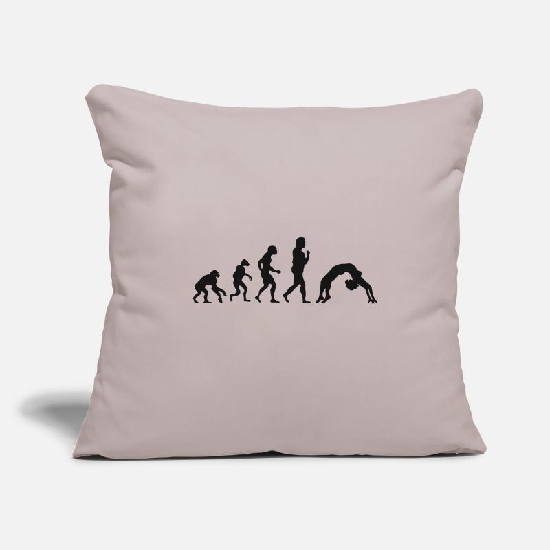 Gymnastics development dancing evolution Sofa pillowcase 17,3'' x 17,3'' (45 x 45 cm)