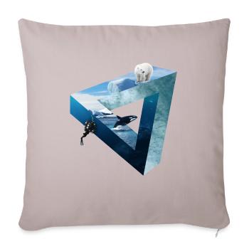 Arctic Ocean - Sofa pillowcase 17,3'' x 17,3'' (45 x 45 cm) - light taupe - Front