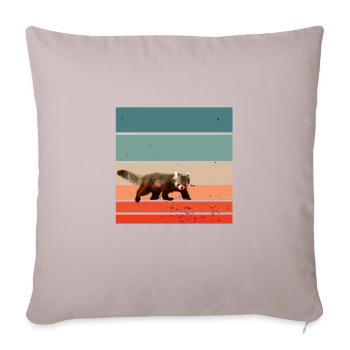Roter Panda - Sofakissenbezug 45 x 45 cm - helles Taupe - Vorne