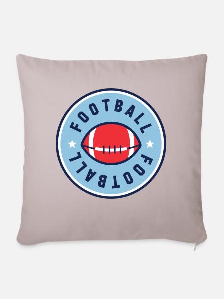 Football - Sofakissenbezug 45 x 45 cm - helles Taupe