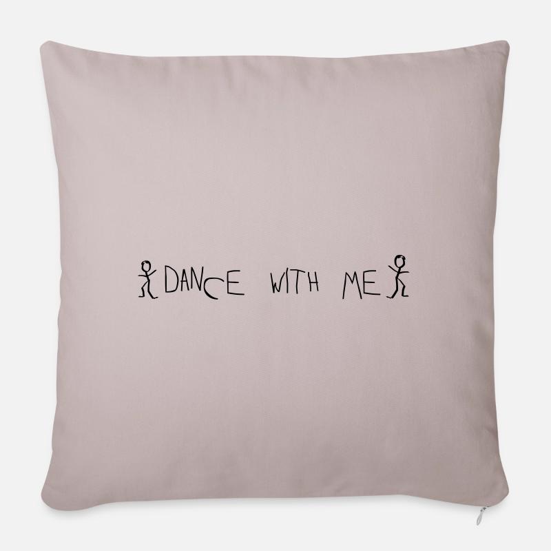 Dance with me - Sofakissenbezug 45 x 45 cm - helles Taupe