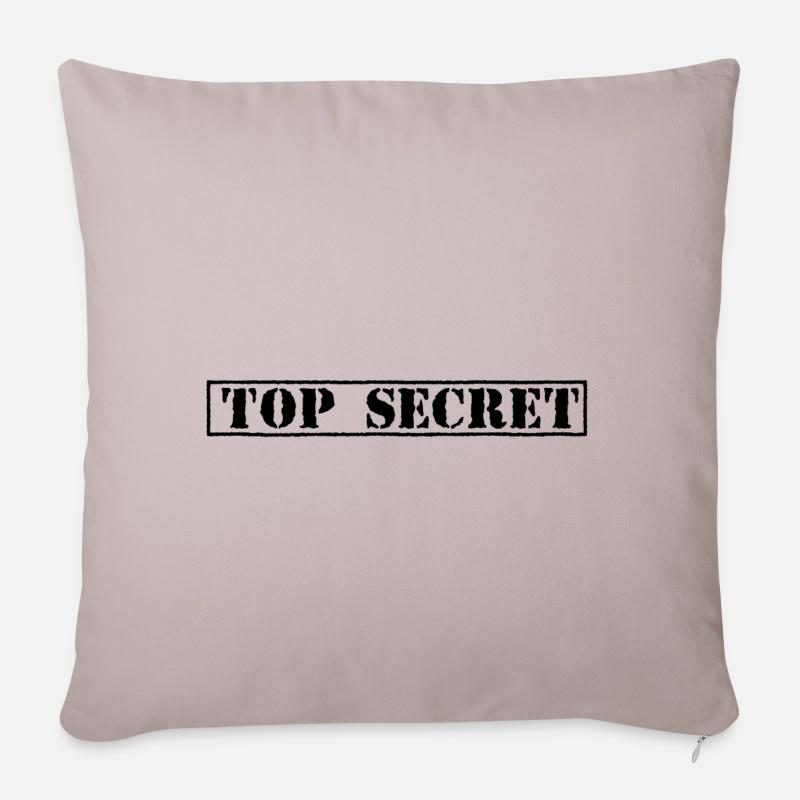 Top Secret - Sofakissenbezug 45 x 45 cm - helles Taupe