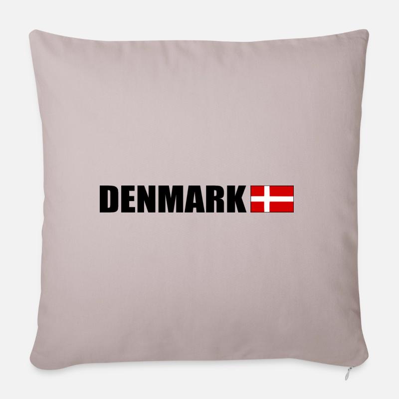 Dänemark - Sofakissenbezug 45 x 45 cm - helles Taupe