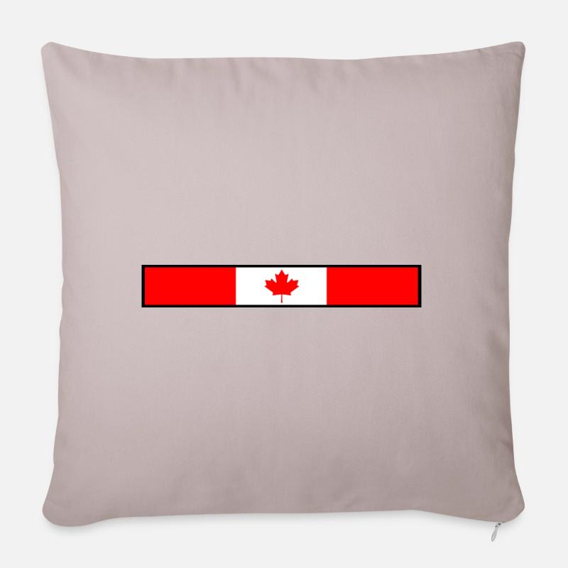 Canada Flagge - Sofakissenbezug 45 x 45 cm - helles Taupe