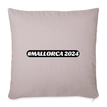 Majorque 2024 - Housse de coussin décorative 45 x 45 cm - taupe clair - Devant