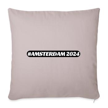 Amsterdam 2024 - Sofa pillowcase 17,3'' x 17,3'' (45 x 45 cm) - light taupe - Front