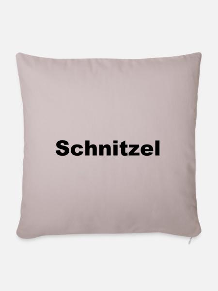 Schnitzel - Sofakissenbezug 45 x 45 cm - helles Taupe