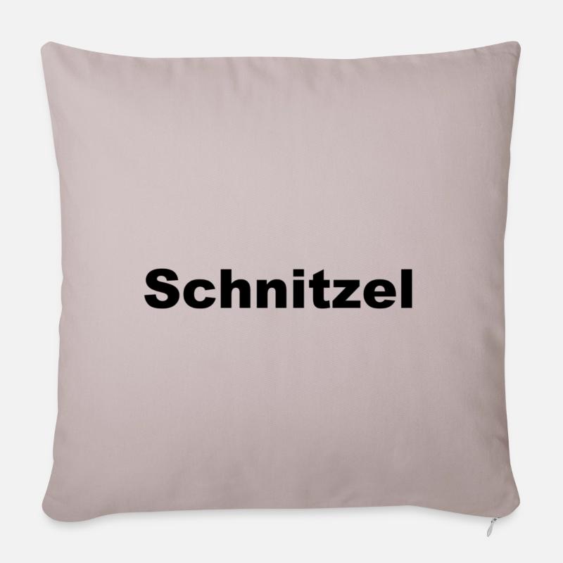 Schnitzel - Sofakissenbezug 45 x 45 cm - helles Taupe