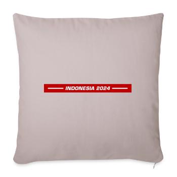 Indonesia 2024 - Sofakissenbezug 45 x 45 cm - helles Taupe - Vorne