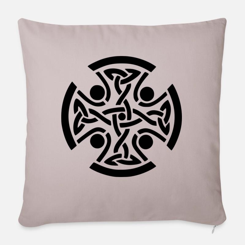 Celtic - Sofakissenbezug 45 x 45 cm - helles Taupe