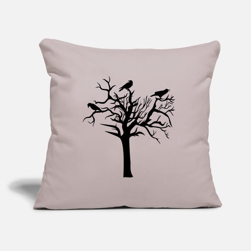 Raven Raven Crow Crows Tree Bird Sofa pillowcase 17,3'' x 17,3'' (45 x 45 cm)