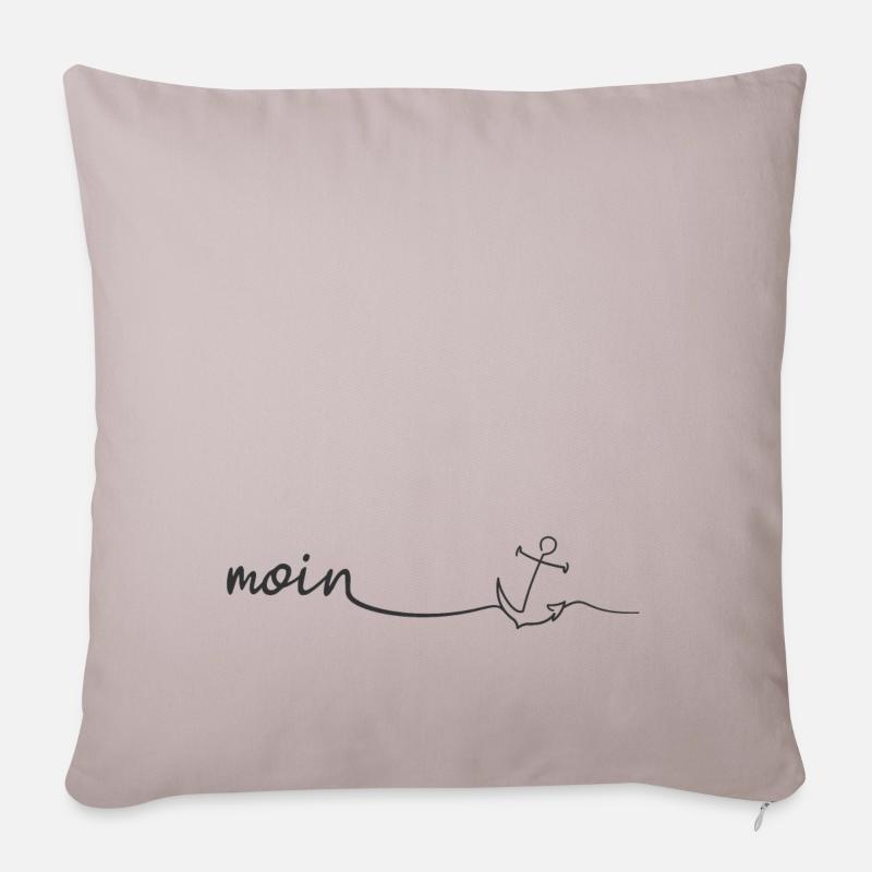 MOIN Anker - Sofakissenbezug 45 x 45 cm - helles Taupe