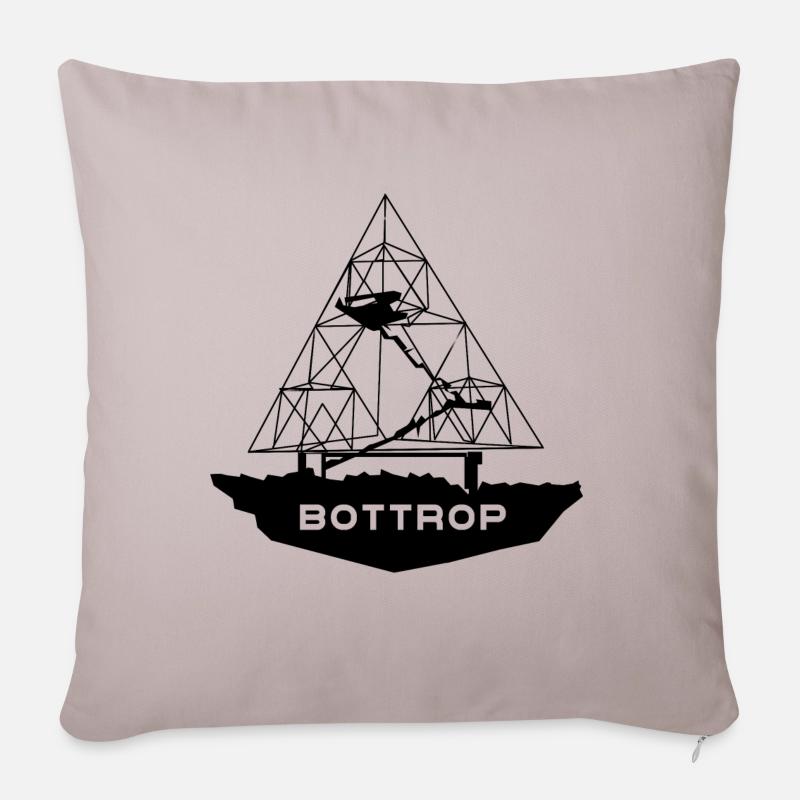 Bottrop Tetraeder - Sofakissenbezug 45 x 45 cm - helles Taupe