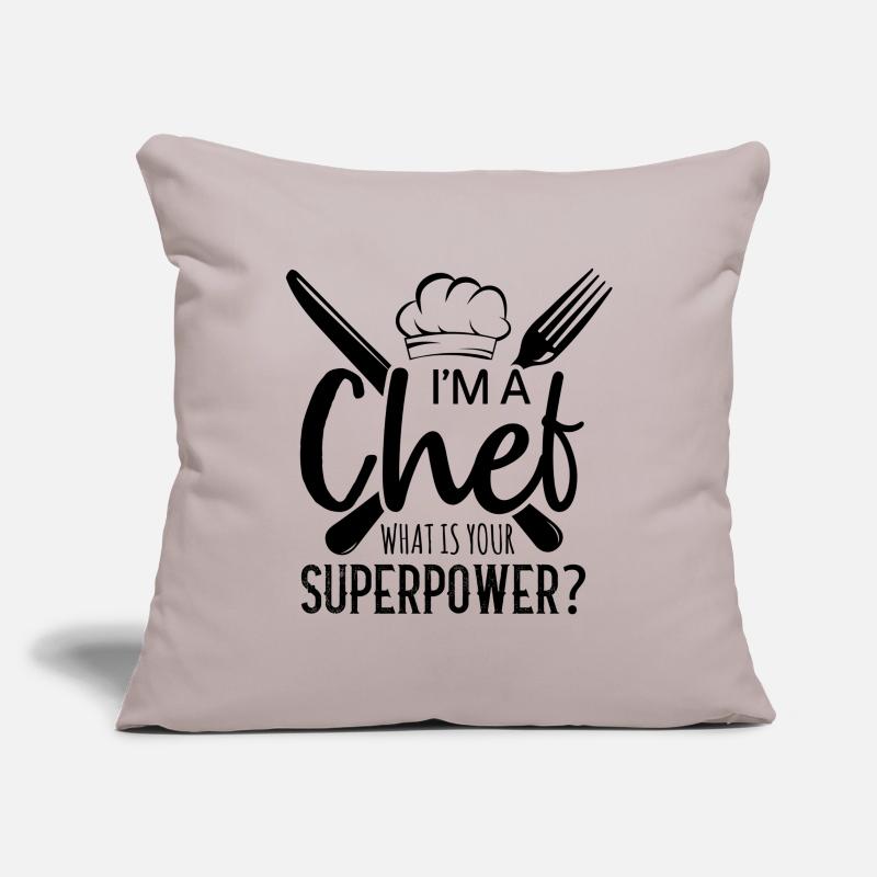 Chef Chef Chefs Kitchen Funny saying Sofa pillowcase 17,3'' x 17,3'' (45 x 45 cm)