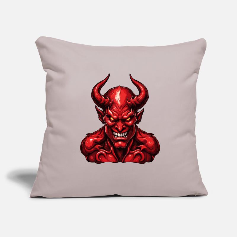 Devil / Hell / Horror / Devilish / Evil Sofa pillowcase 17,3'' x 17,3'' (45 x 45 cm)