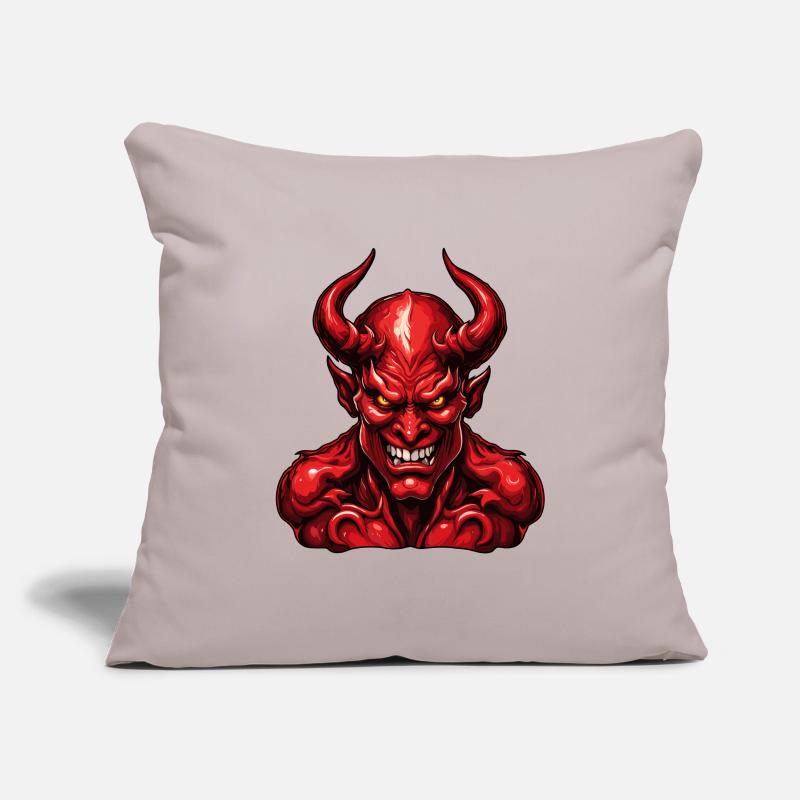 Devil / Hell / Horror / Devilish / Evil Sofa pillowcase 17,3'' x 17,3'' (45 x 45 cm)