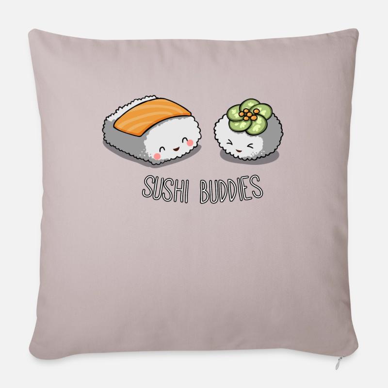 Sushi Buddies - Sofakissenbezug 45 x 45 cm - helles Taupe