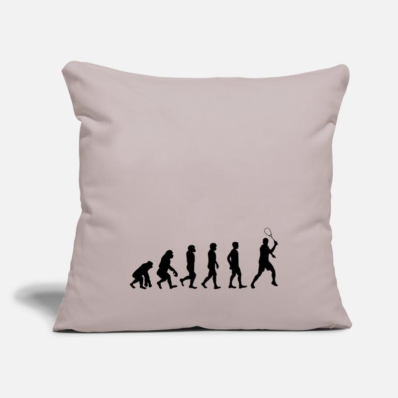 Evolution Squash Sport Squashspieler Geschenk Sofakissenbezug 45 x 45 cm