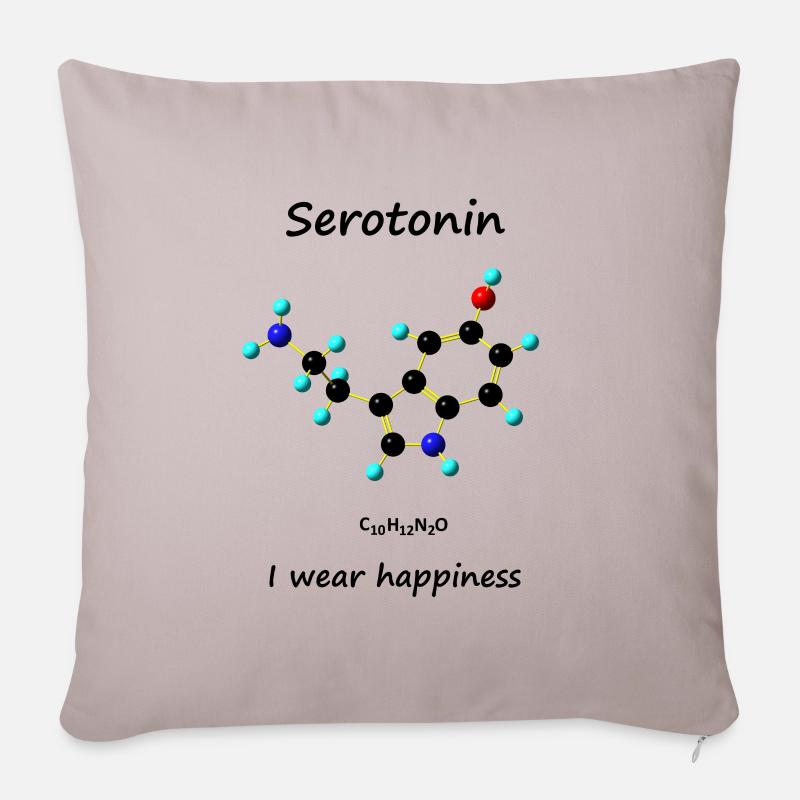 Serotonin - Sofakissenbezug 45 x 45 cm - helles Taupe