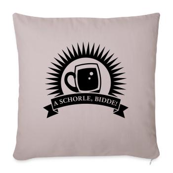 Schorle - Sofakissenbezug 45 x 45 cm - helles Taupe - Vorne