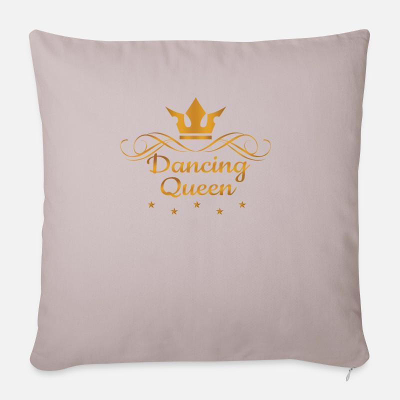 Dancing Queen - Sofakissenbezug 45 x 45 cm - helles Taupe