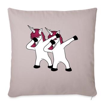 2 amis équipe équipe fête fête célébrer club dabbing - Housse de coussin décorative 45 x 45 cm - taupe clair - Devant