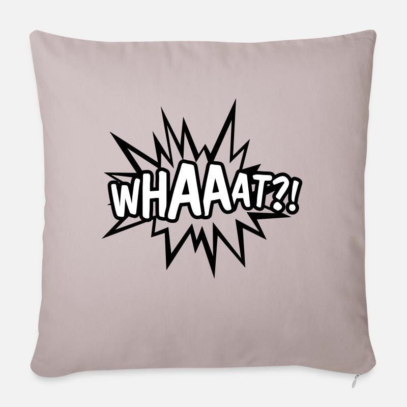 WHAT - Sofakissenbezug 45 x 45 cm - helles Taupe