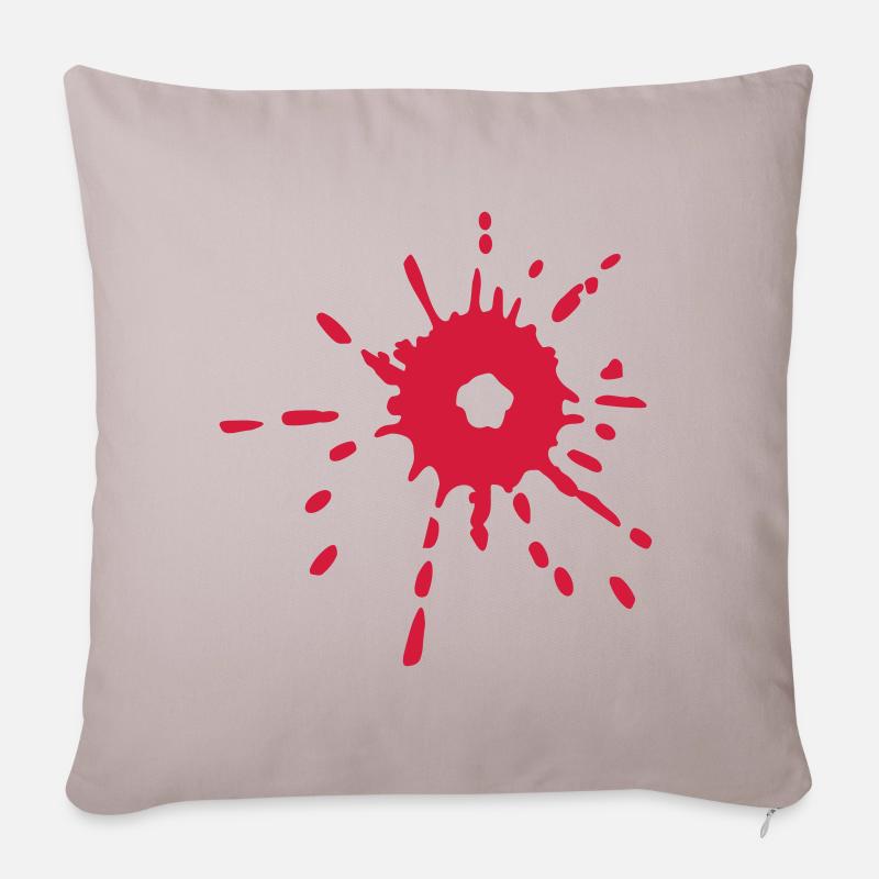 Sang - Housse de coussin décorative 45 x 45 cm - taupe clair