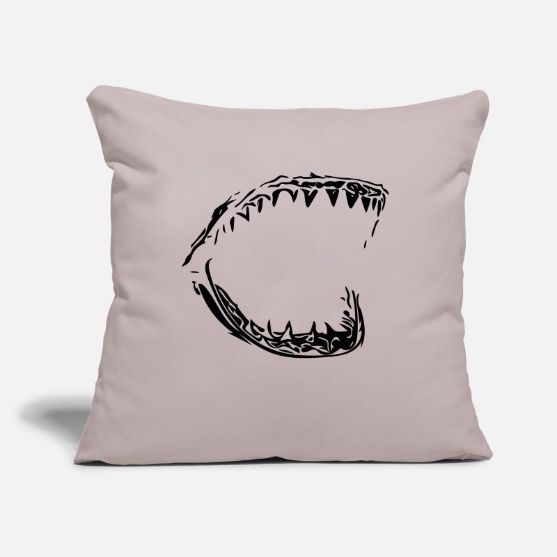 Giant vector shark bit Sofa pillowcase 17,3'' x 17,3'' (45 x 45 cm)