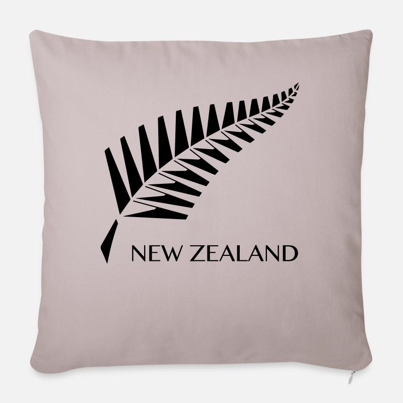 Neuseeland Farn - Sofakissenbezug 45 x 45 cm - helles Taupe