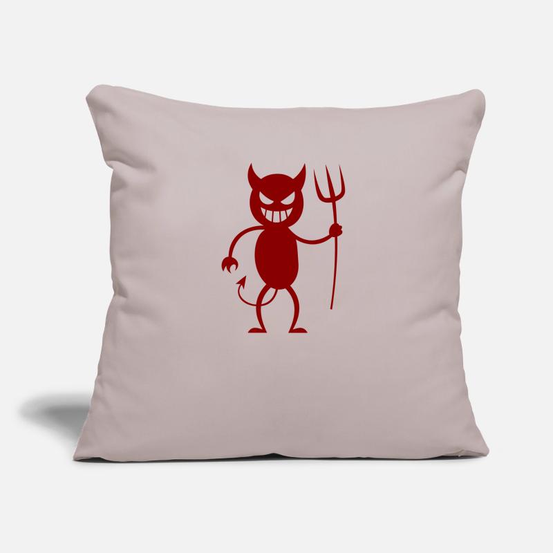 Devil Lucifer Satan Devilish Hell Sofa pillowcase 17,3'' x 17,3'' (45 x 45 cm)