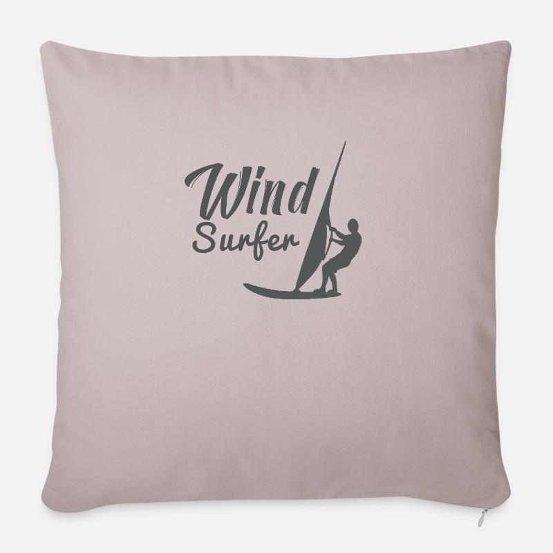 Windsurfen Windsurfing Surfer Geschenk Windsurfer - Sofakissenbezug 45 x 45 cm - helles Taupe