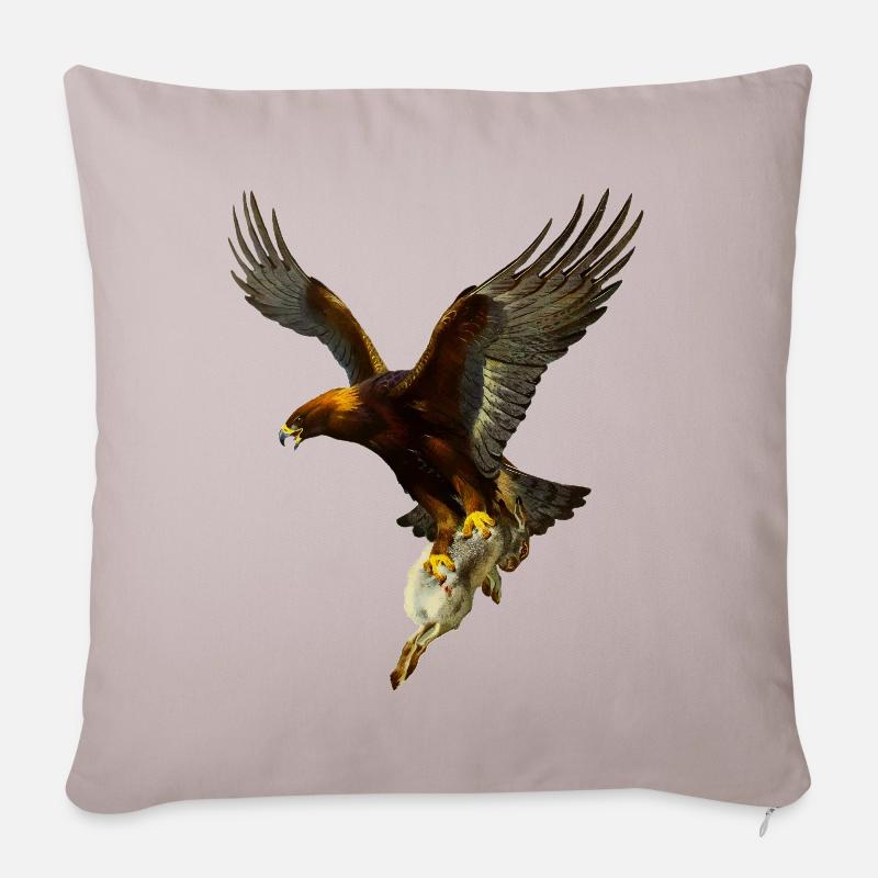 Adler - Sofakissenbezug 45 x 45 cm - helles Taupe