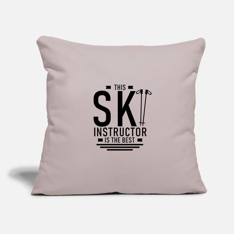 Ski instructor Ski instructor Ski instructor Ski instructor Sofa pillowcase 17,3'' x 17,3'' (45 x 45 cm)