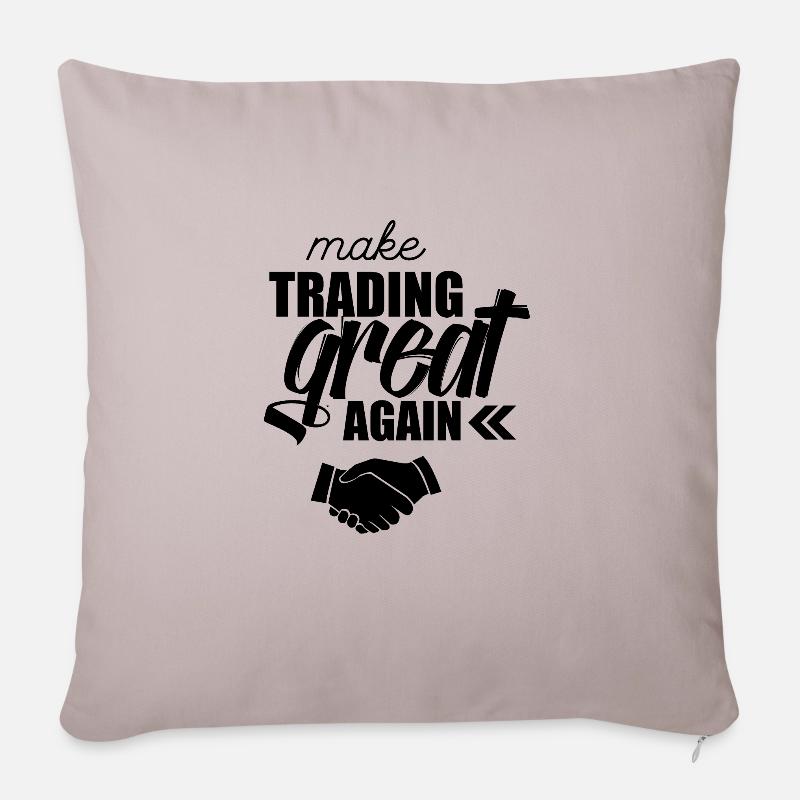 Trading - Sofakissenbezug 45 x 45 cm - helles Taupe