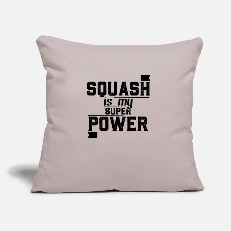 Squash squash squash squash squashball squash joueur de squash Housse de coussin décorative 45 x 45 cm