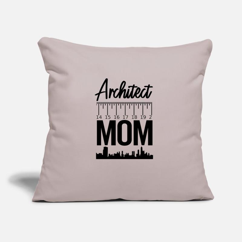 Architecte architecte architecte architecte Housse de coussin décorative 45 x 45 cm