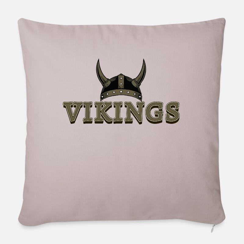 VIKINGS - Sofakissenbezug 45 x 45 cm - helles Taupe
