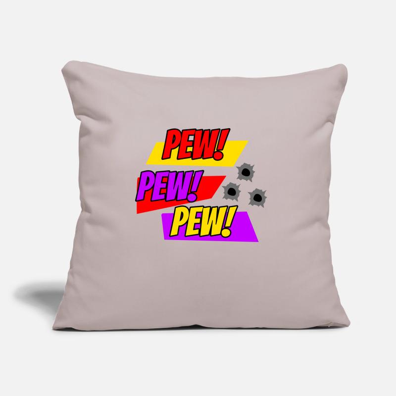 Comic PEW PEW Comic Style Sofa pillowcase 17,3'' x 17,3'' (45 x 45 cm)