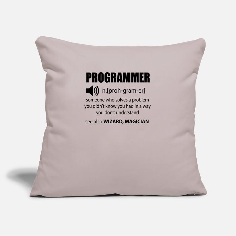 Code Programmer Dictionary Developer Gift Sofa pillowcase 17,3'' x 17,3'' (45 x 45 cm)