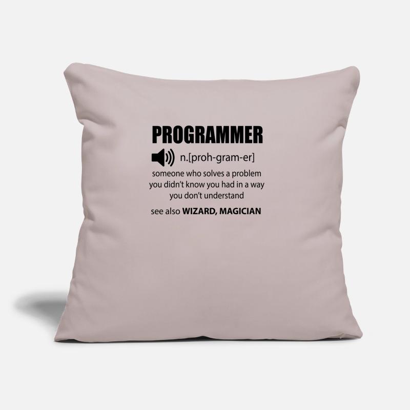 Code Programmer Dictionary Developer Gift Sofa pillowcase 17,3'' x 17,3'' (45 x 45 cm)